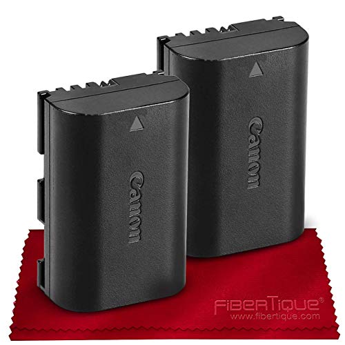 Product Cover Canon Battery Pack LP-E6N 2-Pack for Canon EOS Digital SLR 60D, 70D, 80D, 5DMKII, MKIII, Mark IV, 5DS 5DS R, 6D, 6DMKII, 7D, 7DMKII, EOS R,