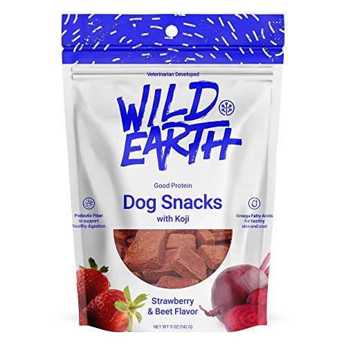 Product Cover Wild Earth - Clean Protein Dog Treats with superfood Koji (Strawberry & Beet)