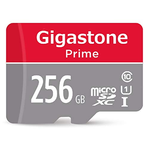 Product Cover Gigastone 256GB Micro SD Card with Adapter, U1 C10 Class 10, Full HD available, Micro SDXC UHS-I Memory Card