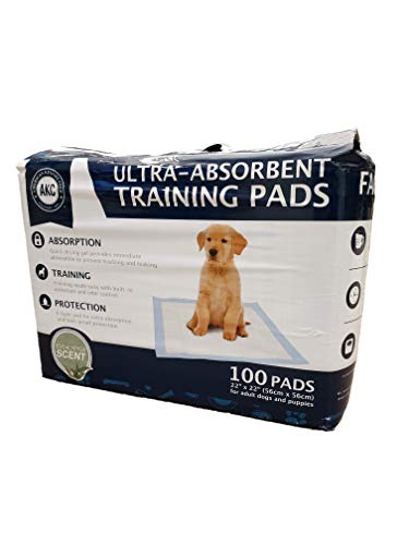 Product Cover American Kennel Club AKC 100-ct Eucalyptus Ultra-Absorbent Odor Control Pet Training Pads, 6-Layer Protection