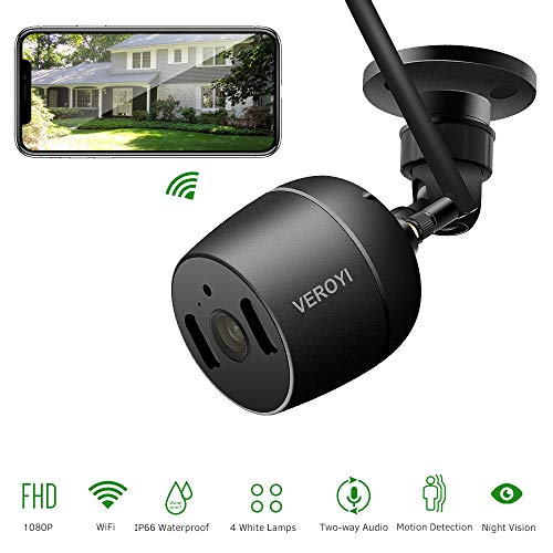 Product Cover Veroyi Outdoor Security Camera, 1080P WiFi IP Surveillance Home Security Camera with Night Vision Motion Detection 2 Way Audio Compatible with iOS and Android Smart Phones