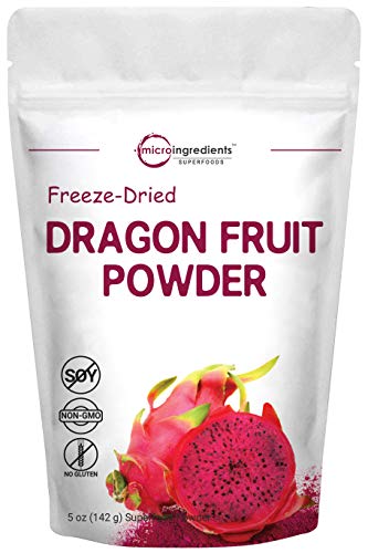Product Cover Pure Freezed Dried Dragon Fruit Powder, 5 Ounce, Natural Superfood for Baking, Beverage, Smoothie and Food Coloring, Non-GMO and Vegan Friendly