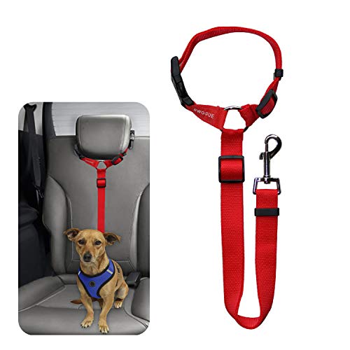 Product Cover BWOGUE Pet Dog Cat Seat Belts, Car Headrest Restraint Adjustable Safety Leads Vehicle Seatbelt Harness