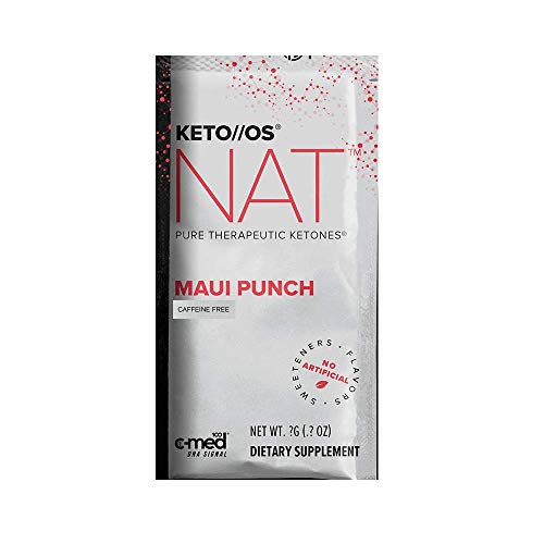 Product Cover Pruvit Keto//OS NAT Caffeine Free, BHB Salts Ketogenic Supplement - Beta Hydroxybutyrates Exogenous Ketones for Fat Loss, Workout Energy Boost Through Fast Ketosis. 20 Sachets (Maui Punch)