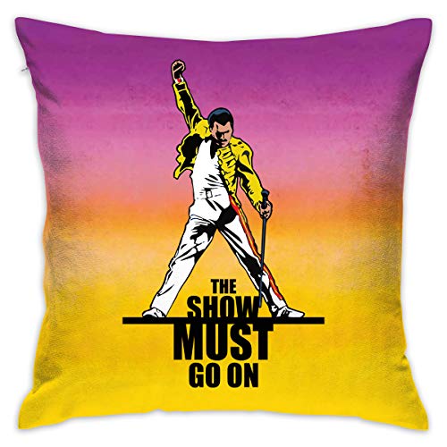Product Cover MAQPISHG Freddie Mercury Bohemian Rhapsody Throw Pillows Covers Pillowcase Bed Cushions Shams