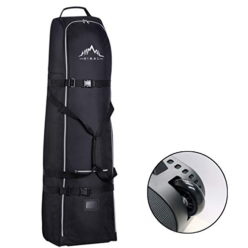 Product Cover Himal Soft-Sided Golf Travel Bag - Heavy Duty 600D Polyester Oxford Wear-Resistant, Excellent Zipper Universal Size with Wheels