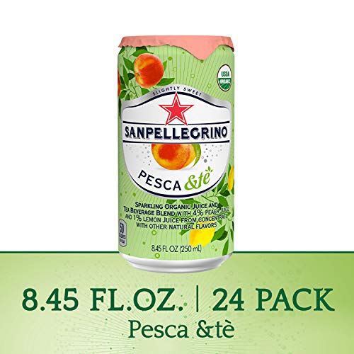 Product Cover Sanpellegrino Pesca &Te Sparkling Organic Juice & Tea Beverage Blend 8.45 Fl. Oz. (24 Pack)