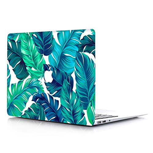 Product Cover AOGGY MacBook Air 13 Case Model: A1369/A1466 (2017-2010 Version) - Protective Hard Case, Soft Touch Plastic Rubber Coated Shell Cover for MacBook Air 13 - Tropical Palms Leaves 11