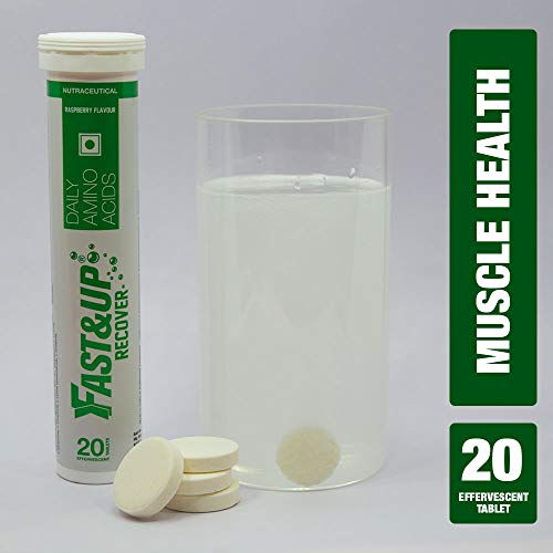 Product Cover Fast&Up Recover with Essential Amino Acids for Muscles - 20 Effervescent Tablets - Raspberry Flavor