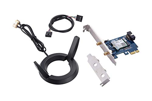 Product Cover ASUS Dual Band 802.11AC Wireless-AC2100 Pci-E Bluetooth 5 Gigabit WiFi Adapter, 160MHz Support (Pce-AC58BT)