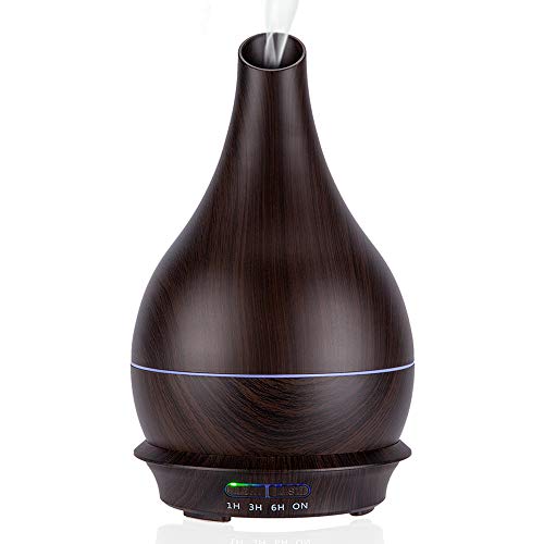 Product Cover BZseed 300ml Diffusers for Essential Oils 8-12 Hour Cool Mist Humidifier Aromatherapy Diffuser with Timer Waterless Auto-Off, 7 Color Changing Lights Ultrasonic Dark Wood Diffuser for Baby Bedroom