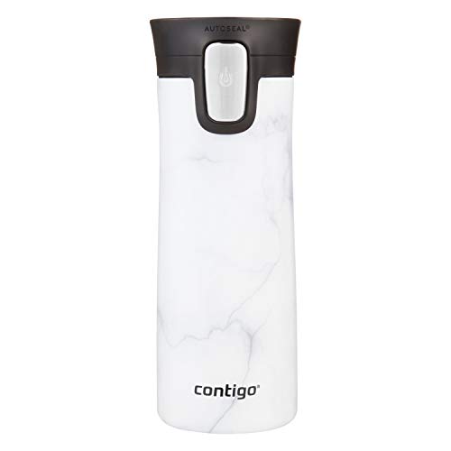 Product Cover Contigo Stainless Steel Coffee Couture AUTOSEAL Vacuum-Insulated Travel Mug, 14 oz, Whte Marble