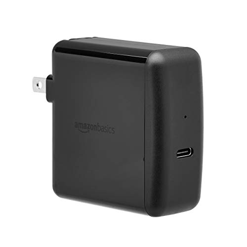 Product Cover AmazonBasics 65W One-Port USB-C 3.0 Wall Charger for Laptops, Tablets and Phones - Black