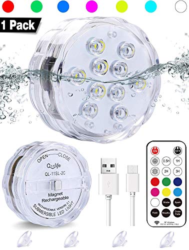 Product Cover Qoolife Rechargeable Underwater Led Lights- 3.3