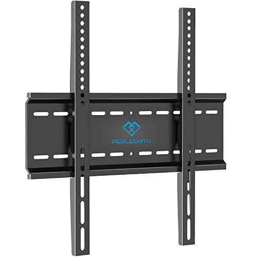 Product Cover PERLESMITH Fixed TV Wall Mount Bracket with Low Profile Design for Most 26-47 Inch LED, LCD, OLED, Plasma Flat Screen TVs - Ultra Slim Fix Mounting Bracket with Max VESA 400x400mm Weight up to 115lbs