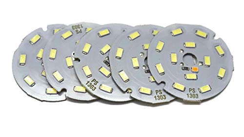 Product Cover Electronicspices Round White Colour LED Strip with Charging Indicator , Pack of 5