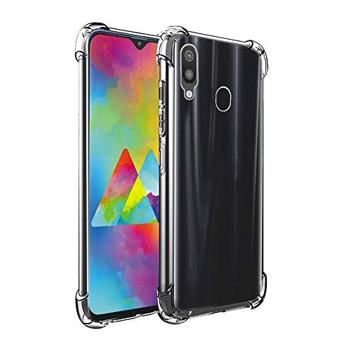 Product Cover Tarkan Shock Proof Protective Soft Back Cover for Samsung Galaxy M20 (Transparent)