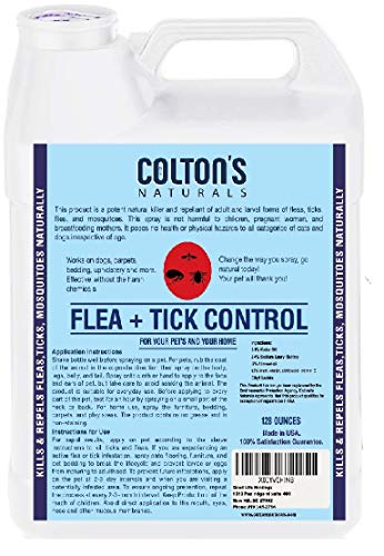 Product Cover Colton's Naturals Tick & Flea Mosquito Control Spray for Home Cat and Dog (1 Gallon, Cedar)
