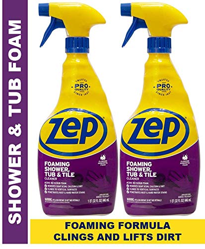 Product Cover Zep Foaming Shower Tub and Tile Cleaner 32 ounce ZUPFTT32 (Pack of 2)