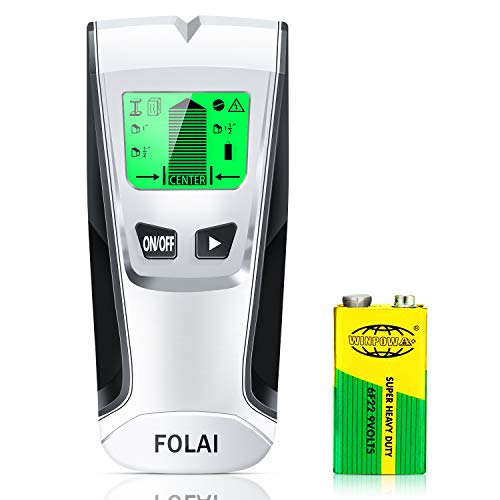 Product Cover Stud Finder Sensor Wall Scanner -4 in 1 Electronic Stud Posi Tioner with Digital LCD Display,Central Positioning Stud Sensor and Sound Alarm are Display for Wood AC Wire Metal Studs Detection