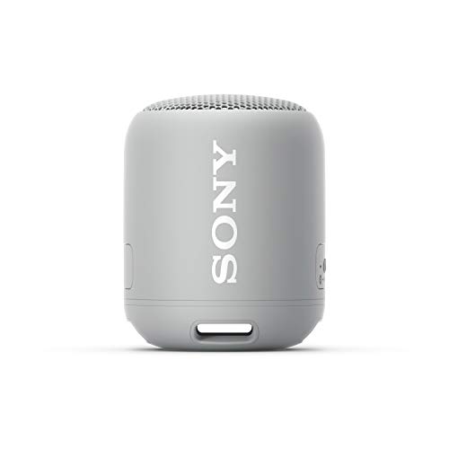 Product Cover Sony SRS-XB12 Mini Bluetooth Speaker: Loud Extra Bass Portable Wireless Speaker with Bluetooth - Small Waterproof and Dustproof Travel Music Speakers - Gray - SRS-XB12/H