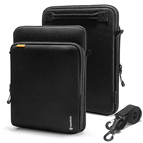 Product Cover tomtoc Tablet Shoulder Bag for 12.9 inch New iPad Pro (3 Rd Gen) 2018-2019 with Apple Pencil Smart Keyboard, Surface Pro X/7/6/5/4, 360 Protection Cordura Material Tablet Sleeve, Waterproof