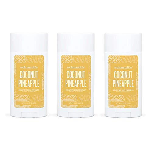 Product Cover Schmidt's Sensitive Skin Deodorant, Coconut + Pineapple, 3.25 Ounce (pack of 3)