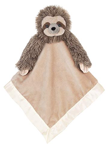 Product Cover Bearington Baby Speedy Snuggler, Sloth Plush Stuffed Animal Security Blanket, Lovey 15