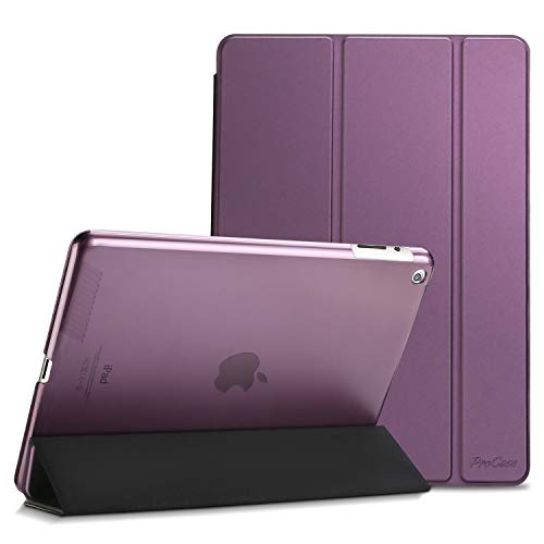 Product Cover ProCase iPad 2 3 4 Case (Old Model) - Ultra Slim Lightweight Stand Case with Translucent Frosted Back Smart Cover for Apple iPad 2/iPad 3 /iPad 4 -Purple