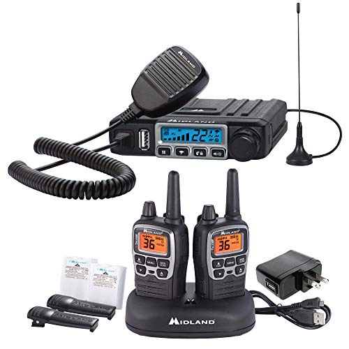 Product Cover Midland - MXT115AG, MicroMobile Farm Radio Bundle - MicroMobile MXT115 15 Watt GMRS Two-Way Radio w/External Magnetic Mount Antenna & X-TALKER T71VP3 Two-Way Radio w/ 121 Privacy Codes (Pair Pack)