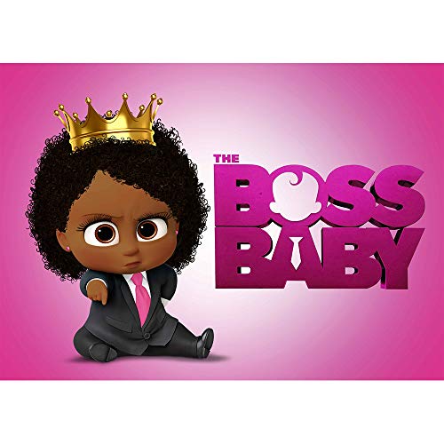 Product Cover Photo Background Tabeltop 7x5 Gold Crown Princess Newborn Birthday Backdrop Black African American Boss Baby Girl Backgrounds for Kids Party Picture Shoot
