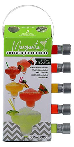 Product Cover Thoughtfully Gifts, Margarita Mixer Gift Set, 2.3 Ounces Each, Flavors Include Blood Orange, Strawberry, Mango, Watermelon, and Lime, Includes Rimming Salt, Pack of 5