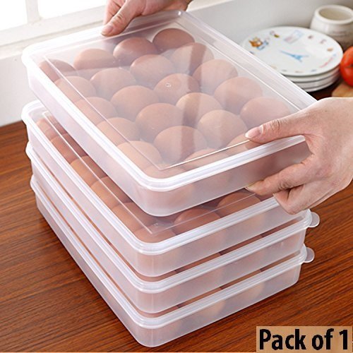 Product Cover Zollyss Egg Storage Box with Lid for 24 Eggs, Transparent, Plastic