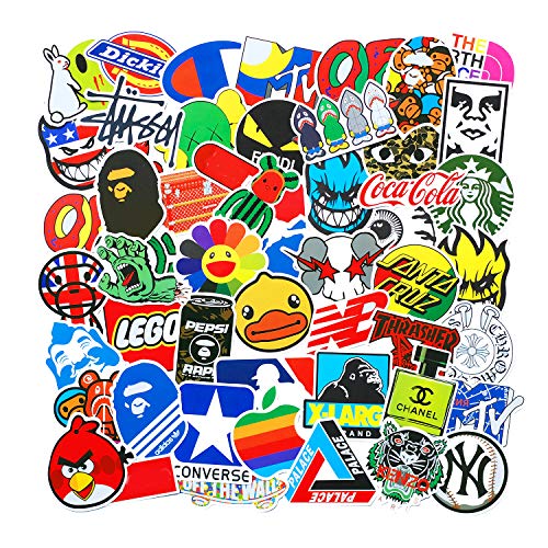 Product Cover 100 Pcs Fashion Brand Cool Stickers For Laptop Stickers Motorcycle Bicycle Skateboard Luggage Decal Graffiti Patches