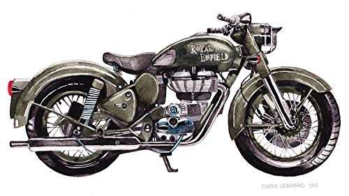 Product Cover 5 Ace Bullet Bike Wall Poster (; 12x18-inch; Multicolour)