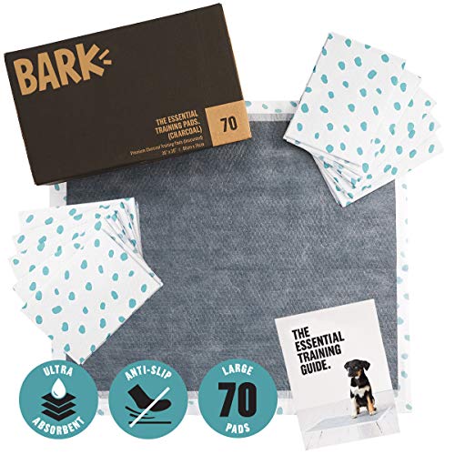 Product Cover BarkBox Pee Pads for Dogs - 70 Count Puppy Training Pads, Ultra-Absorbant Activated Carbon Charcoal, Odor-Neutralizing, Quick Dry 26 inches x 30 inches