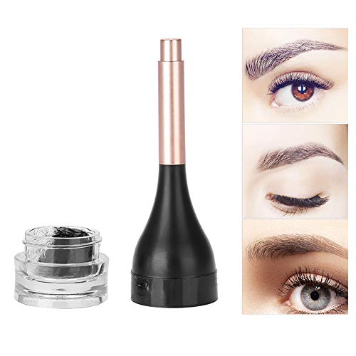 Product Cover Eyebrow Extensions, Waterproof Brow Extension Hair Fiber Long Lasting Gel for 3D Brow Precise Eyebrow Filler Makeup Building Powder(02#)