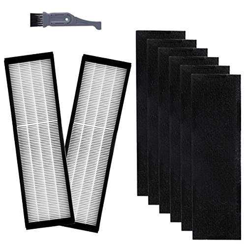 Product Cover I clean Filter C Replacement GermGuardian FLT5250PT, Hepa Filter for FLT5000/FLT5111Series Air Purifiers AC5000, AC5000E, AC5350B, AC5300B Series(2 Pcs Hepa Filter C&6 Pcs Carbon Pre Filters)
