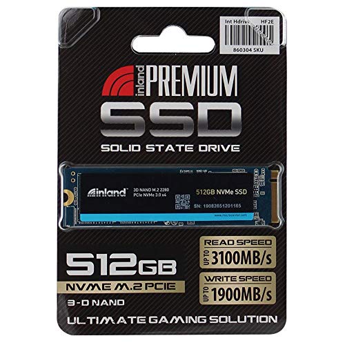Product Cover Inland Premium 512GB 3D NAND M.2 2280 PCIe NVMe 3.0 x4 Internal Solid State Drive