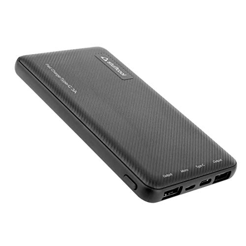 Product Cover Stuffcool Type-C 3A Fast Charge 10000mAh Li Polymer Power Bank for Smartphones - Textured Housing - Black