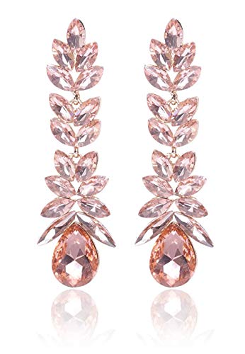 Product Cover YouBella Jewellery Valentine Collection AAA Swiss Zircon Earings Fashion Stylish Fancy Party Wear Earrings for Girls and Women (Peach)