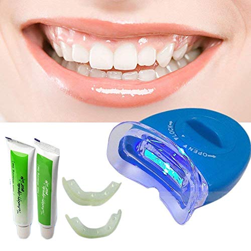 Product Cover Twiclo White Light Teeth Whitening System Tooth Polisher Whitener Stain Remover with LED Light Luma Smile Rubber Cups