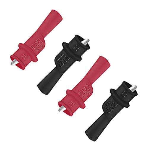 Product Cover Alligator Clip Crocodile Clamp for Insulated MultiMeter Test Lead Meter Probe(4pcs)