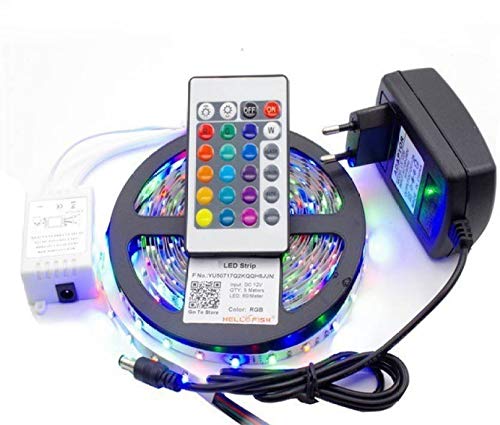 Product Cover Running RGB (Red Green Blue) LED Strip with Remote Control