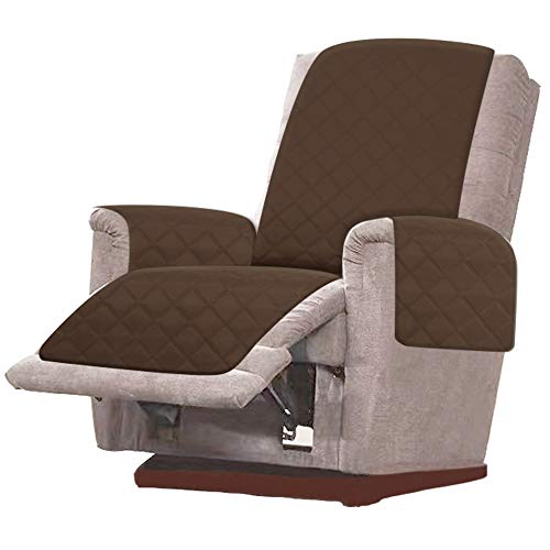 Product Cover RHF Diamond Oversized Recliner Cover & Oversized Recliner Covers, Slipcovers for Recliner, Recliner Covers for Large Recliner, Recliner Chair Covers(Recliner-Oversized:Dark Chocolate/Beige)