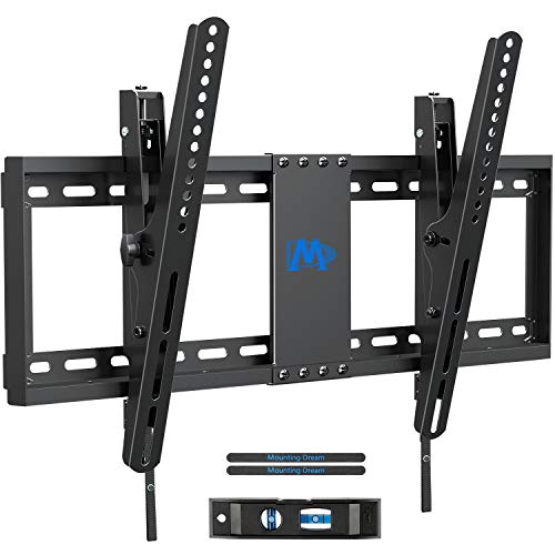 Product Cover Mounting Dream TV Wall Mounts, TV Mount Low Profile for Most 37-70 inch TVs, Tilting TV Wall Mount with Max VESA 600x400mm, Fits 16