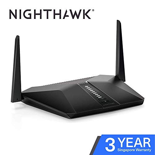 Product Cover NETGEAR Nighthawk AX4 4-Stream WiFi 6 Router (RAX40) - AX3000 Wireless Speed (up to 3Gbps) | Coverage for Small-to-Medium Homes | 4 x 1G Ethernet and 1 x 3.0 USB ports