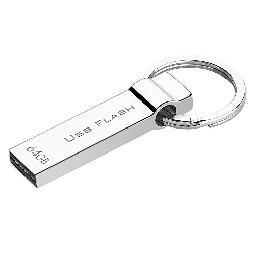 Product Cover RUICHENXI Waterproof 64GB USB Flash Drive Pen Drive Memory USB Stick with Keychain (64GB)