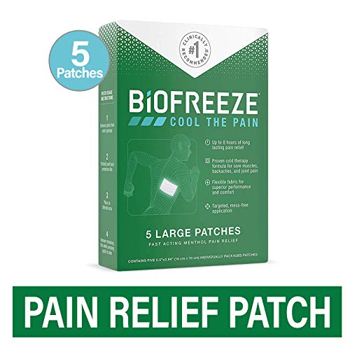 Product Cover Biofreeze Pain Relief Patch, Large, 5 Patches