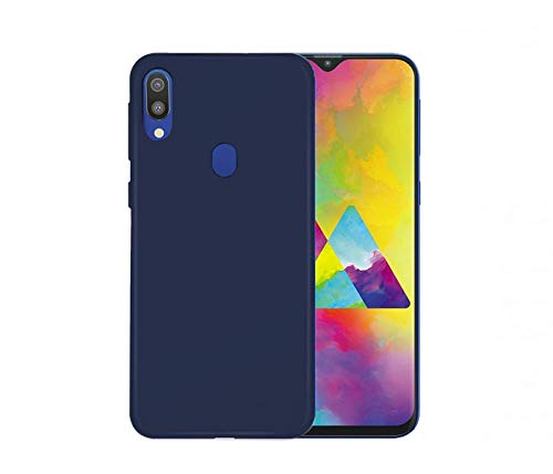 Product Cover Tarkan Royal Ultra Slim Flexible Soft Back Case Cover 360 Degree Coverage for Samsung Galaxy M20 (Blue)